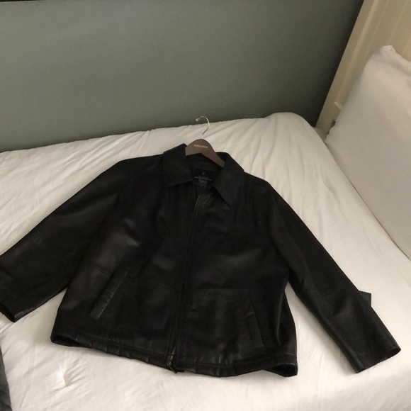 Faconnable Leather Coat